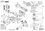 Bosch 3 603 CA2 600 Pws 1000-125 Angle Grinder 230 V / Eu Spare Parts